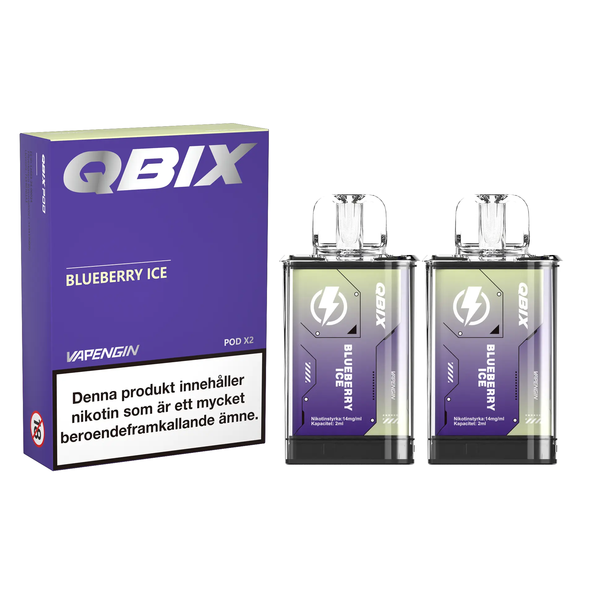 QBIX Pod Blueberry Ice 2-pack
