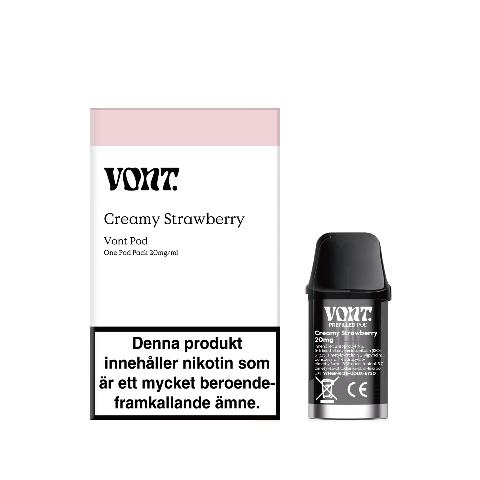 Vont 1-Pod Pack Creamy Strawberry