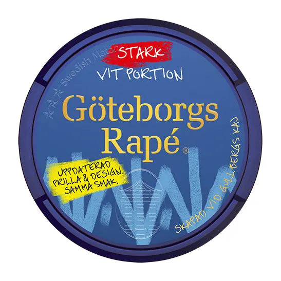 Göteborgs Rapé Vit Portion Stark