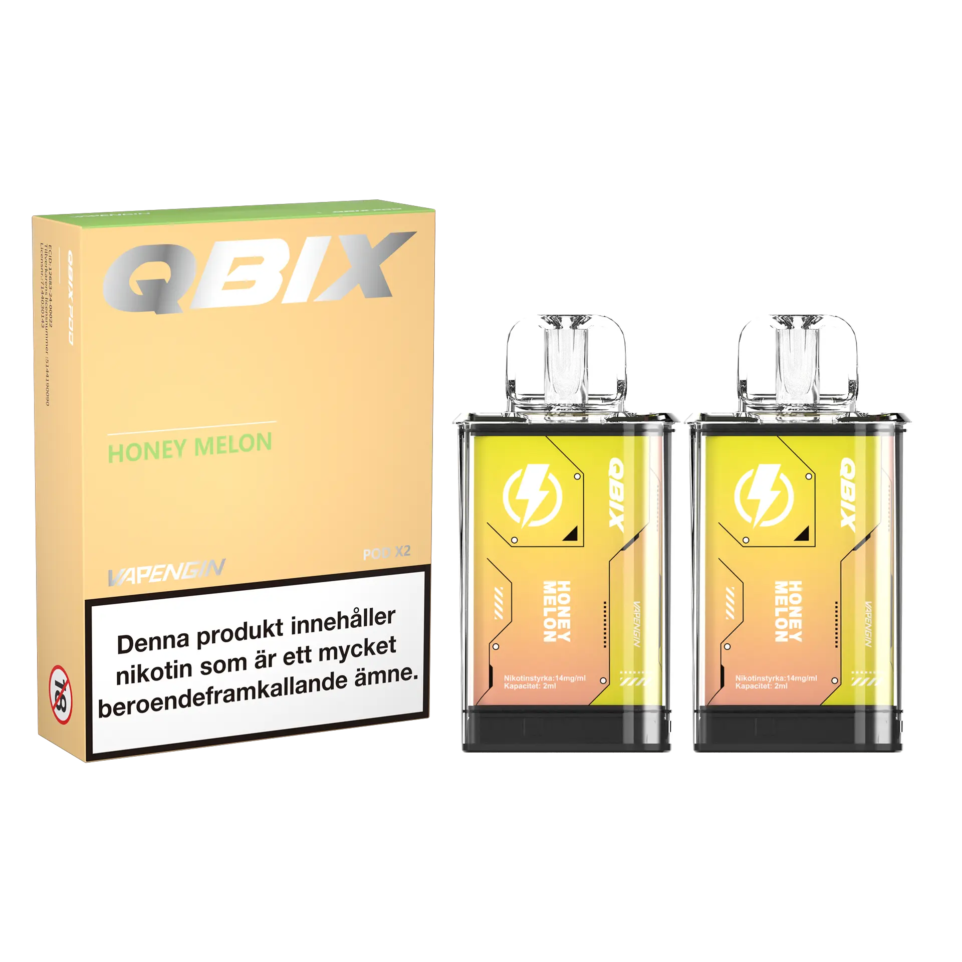 QBIX Pod Honey Melon 2-pack