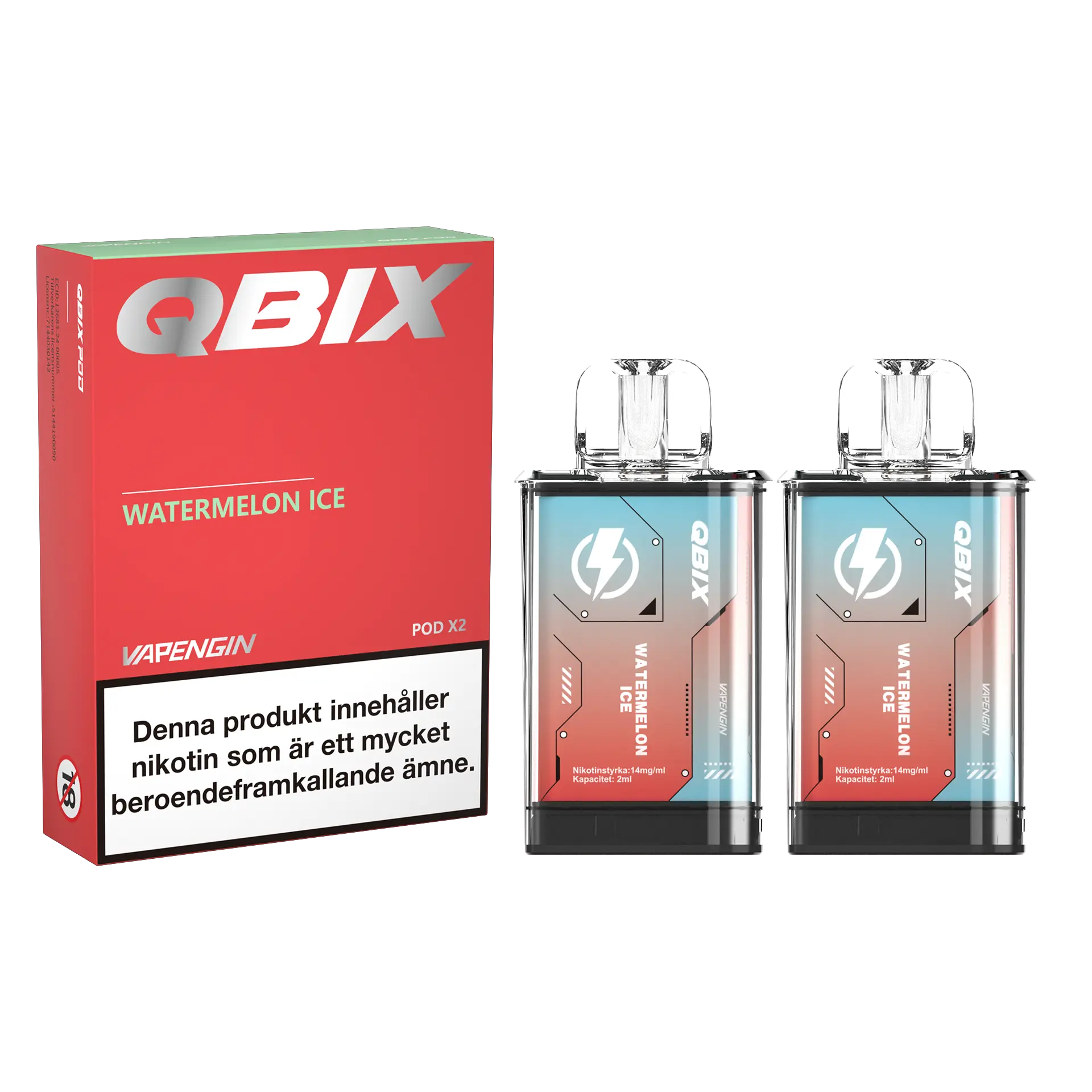 QBIX Pod Watermelon Ice 2-pack
