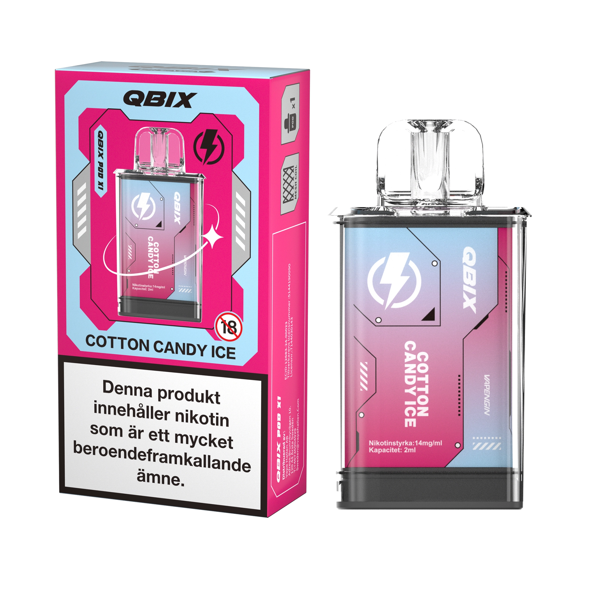 QBIX Pod Cotton Candy Ice