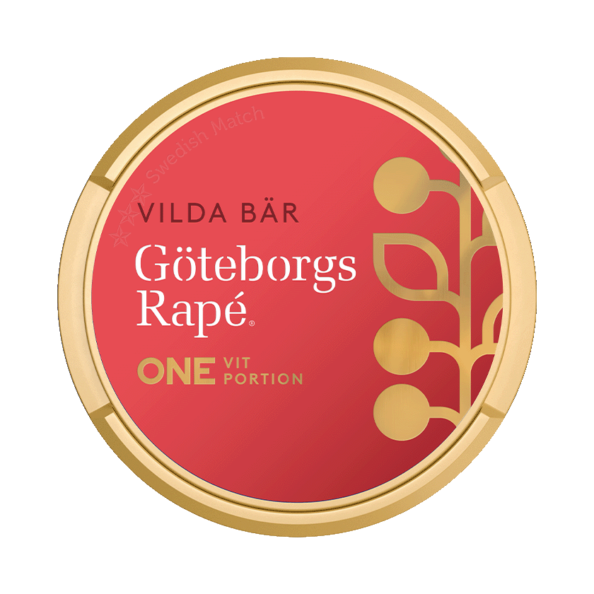 Göteborgs Rapé ONE Vilda Bär Vit Portion