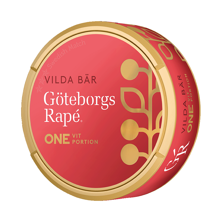 Göteborgs Rapé ONE Vilda Bär Vit Portion